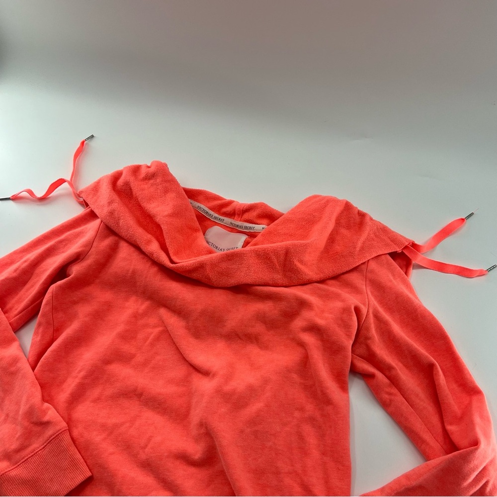 Victoria’s Secret Orange Angel Wings Cowl Neck Hoodie Hooded Sweatshirt Women’s - Picture 4 of 6
